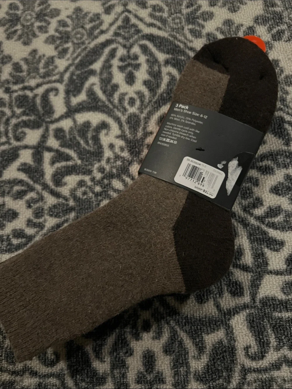 Bass Outdoor Men’s Wool Blend Socks 3 Pack